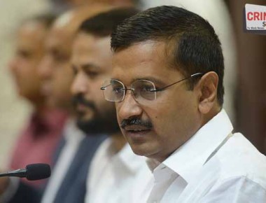 NEW DELHI, INDIA MAY 06: Arvind Kejriwal Chief Minister of Delhi during the news conference in New Delhi.(Photo by Pankaj Nangia/India Today Group/Getty Images)