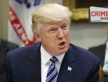 President Donald Trump speaks during a meeting with Senators on his Supreme Court Justice nominee Neil Gorsuch, Thursday, Feb. 9, 2017, in the Roosevelt Room of the White House in Washington. (AP Photo/Evan Vucci)